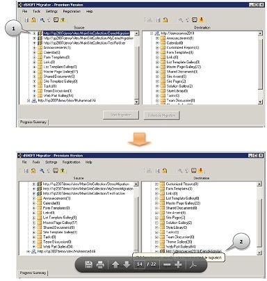 DSHIFT Migrator for SharePoint Screenshot